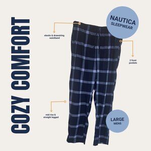 Men’s Large Nautica Sleepwear Pants – Blue Plaid